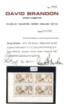 Stamp of Great Britain » King George V » 1913-19 Seahorse Issues 1915 De La Rue 2s6d brown mint corner block of four from the lower right of the sheet