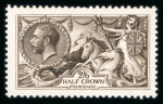 Stamp of Great Britain » King George V » 1913-19 Seahorse Issues 1913 Waterlow 2/6d. VanDyke brown; fine mint NH. Rare.