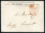 Stamp of Great Britain » 1840 Parliamentary Envelopes 1841 (Apr 13) One Penny House of Commons envelope