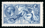 Stamp of Great Britain » King George V » 1913-19 Seahorse Issues 1915 De La Rue 10/- deep blue, fine mint NH.