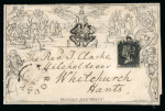 Stamp of Great Britain » 1840 Mulreadys & Caricatures » 1d Lettersheets and Envelopes 1841 (Dec 30) 1d Mulready lettersheet, A54, from Torquay, uprated with an 1840 1d black pl.2 AF,