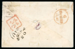 Stamp of Great Britain » 1840 1d Black and 1d Red plates 1a to 11 1841 (Aug 22) envelope from Wimbourne to Ireland, bearing
