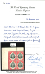 Stamp of Great Britain » Officials Inland Revenue: 1882-1901 1s green and carmine from the upper left of the sheet