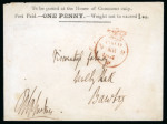 Stamp of Great Britain » 1840 Parliamentary Envelopes 1840 (9 Mar.) One Penny House of Commons Envelope to