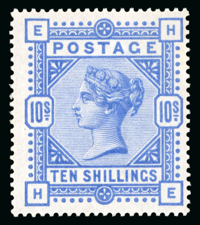 Stamp of Great Britain » 1855-1900 Surface Printed » 1883-84 & 1888 High Values 1883-84 10s ultramarine HE mint n.h.