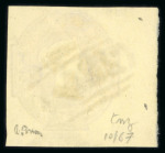 Stamp of Great Britain » 1847-54 Embossed 1847-54 6d. mauve, a superb used example from the left of the sheet