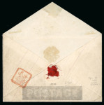 Stamp of Great Britain » 1840 Mulreadys & Caricatures » May Dates 1840 (May 24) 1d. envelope, A150, used in Ireland from Loughrea to Bray