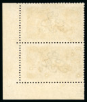 Stamp of Great Britain » King George V » 1913-19 Seahorse Issues 1915 De La Rue 2s6d blackish brown mint n.h. vertical pair