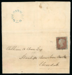Stamp of Great Britain » Town Circular Datestamps 1848 (Dec 5) entire letter from Wolsingham to Weardale,
