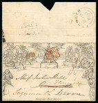 Stamp of Great Britain » 1840 Mulreadys & Caricatures » May Dates 1840 (May 8) 1d Mulready letter sheet from London, re-directed to Teignmouth on May 10 (first Sunday)