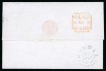 Stamp of Great Britain » London Numbered Crosses 1842 (Jun 9) entire to Kendall, bearing 1841 1d red tied by London "11" in Maltese cross