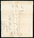 Stamp of Great Britain » 1840 1d Black and 2d Blue "May Dates" 1840 (May 24 used on the 3rd Sunday) entire letter from Dublin to London, bearing 1840 1d black pl.1a IF,