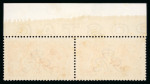Stamp of Great Britain » King George V » 1913-19 Seahorse Issues 1913 Waterlow 5s deep carmine mint n.h. horizontal pair from the top of the sheet