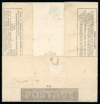 Stamp of Great Britain » 1840 Mulreadys & Caricatures » May Dates 1840 (May 22) 1d lettersheet from Newcastle to Salisbury showing "Missent to Birmingham" handstamp