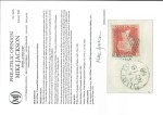 Stamp of Great Britain » 1854-70 Perforated Line Engraved 1864 1d. red pl. 79, variety imperforate on cover locally used in Dublin