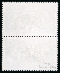 Stamp of Great Britain » King George V » 1913-19 Seahorse Issues 1915 De La Rue 10/- deep blue, a fine used vertical pair