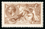 Stamp of Great Britain » King George V » 1913-19 Seahorse Issues 1915 De La Rue 2s6d cinnamon brown mint o.g.