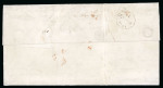 Stamp of Great Britain » 1840 1d Black and 1d Red plates 1a to 11 1840 1d black pl.4 on entire from London to Midhurst, Sussex, bearing eight singles