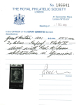 Stamp of Great Britain » 1841 2d Blue 1841 2d blue pl.3 PI with four large margins and cancelled with a superb strike of the red MC