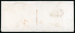 Stamp of Great Britain » 1840 1d Black and 1d Red plates 1a to 11 1840 1d black pl. 6 RC- RF horizontal strip of four used on entire letter