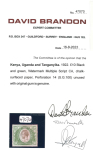 Stamp of Kenya, Uganda and Tanganyika » Kenya, Uganda and Tanganyika 1922 £10 black and green mint, large part o.g., a magnificent example of this key high value