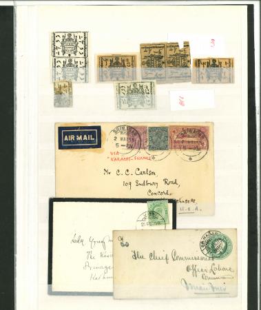 Stamp of Indian States » Jammu & Kashmir Miscellaneous group incl. 22 used and unused J & K postal stationery cards