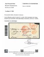 Stamp of France » Guerre de 1870-1871 1870, Lettre datée du 26 septembre, transportée par