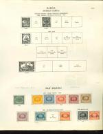 Stamp of Italy » San Marino San Marino: 1877-1936 attractive collection with useful (and very highly catalogued) early issues including 1877 to 5L