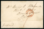 Stamp of Great Britain » 1840 Mulreadys & Caricatures » Caricatures 1840 Fores's Comic Envelope No.1 Mulready caricature, sent from Rochester to Bath