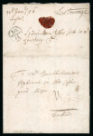Stamp of Ireland » Pre-Stamp Postal History » Early Period - 1657-1784 1696-97 (January 11th) Entire letter from South Wicklow showing the distinctive first type sans-serif "1A/11" Dublin Bishop hs