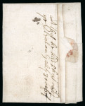 Stamp of Ireland » Pre-Stamp Postal History » Early Period - 1657-1784 1712 (April 15th) Small neatly entire letter sent from Dublin showing the distinctive Dublin "6"