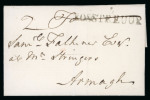 Stamp of Ireland » Pre-Stamp Postal History » Early Period - 1657-1784 1775 (October 10th) Entire letter showing a superb straight line "ROSSTREUOR" with U for V