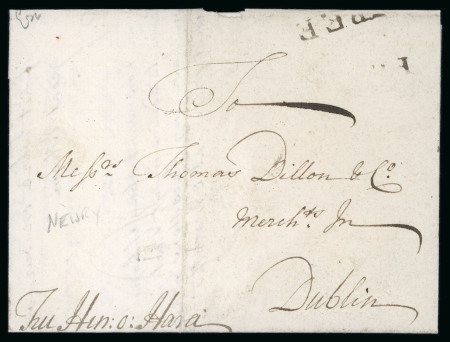 Stamp of Ireland » Pre-Stamp Postal History » Early Period - 1657-1784 1737 (August 20th) Entire letter from Newry to Dublin
