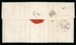 Stamp of Ireland » Pre-Stamp Postal History » Early Period - 1657-1784 1798 (April 2nd) Entire letter showing the earliest usage recorded of "IRELAND" (44mm) in red handstamp