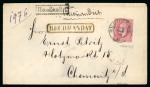 Stamp of Romania » 1872-79 Prince Carol I - Perforated 50 bani rose, on 1875 registered cover from Bucharest