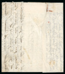Stamp of Romania » Postal History » Disinfected Mail 1840 Disinfected folded letter from Bucharest to France,