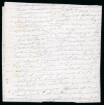 Stamp of Romania » Postal History » Disinfected Mail 1842 Disinfected folded letter from Bucharest to Nantes,