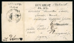 Stamp of Romania » Austrian Levant Post Offices Bucharest: 1846 Stampless disinfected entire from Bucharest
