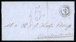 Stamp of Romania » Austrian Levant Post Offices Kustendje: Folded cover from Kustendje to Constantinople,