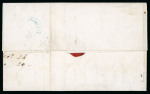 Stamp of Romania » Austrian Levant Post Offices Kustendje: 1862 Folded entire from Kustendje to Constantinople,