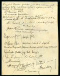 Stamp of Olympics » 1925 Prague Congress 1925 Prague Congress document with a photo, Congress stamps and signatures