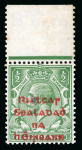 Stamp of Ireland » 1922 Overprint Proofs (PR1-PR29) Proof overprints in red on 1/2d green for the 5-line