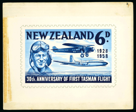 Stamp of New Zealand 1958 (27 Aug) New Zealand, 30th anniversary of Kingsford Smith's First Tasman Flight,