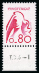 Stamp of France » Émissions à partir de 1900 1975, Non émis de la Marianne de Béquet 80 centimes,