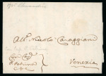 Stamp of Egypt » Early Letters 1745 Entire letter from Alexandria to Venice, 1743 Entire letter from Cairo to Venice, letter endorsed in Latin with "CDC" written at lower left and translated as "Whom God Conserve"