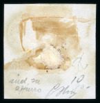 Stamp of Italian States » Tuscany 1851 6cr "indaco su azzuro", extremely fine copy with full to wide margins