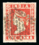 Stamp of India » 1854 Lithographs 1854 lithographs 1/2a, 1a, 2a, eight stamps