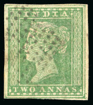 Stamp of India » 1854 Lithographs 1854 lithographs 1/2a, 1a, 2a, eight stamps