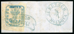 Stamp of Romania » 1858 (1st Nov.) - 1861 Moldavia - Handstruck at Jassy - Imperforate 1858 40pa blue on white paper full to very wide margins