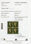 Stamp of Great Britain » 1840 1d Black and 1d Red plates 1a to 11 1840 1d Black pl.4 HD/IE mint block of four